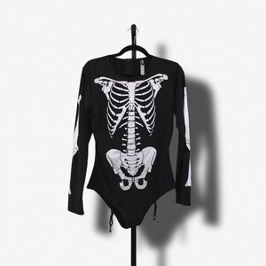 Black Skeleton Bodysuit